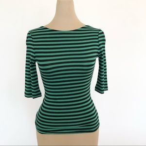 {& other stories} Green Striped Top